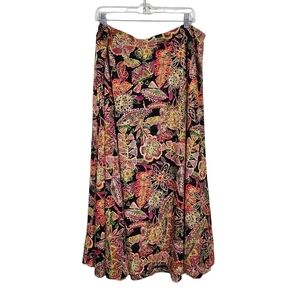 Coldwater Creek Stretchy Skirt Plus Size Artsy Boho, sz 2X